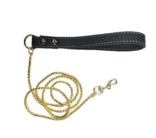 TIRAPERRO SNAKE CHOCK CHAIN DORADO O NEGRO