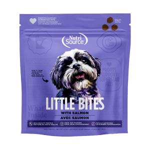 NUTRISOURCE LITTLE BITES WITH SALMON TREAT DOG 6 ONZ