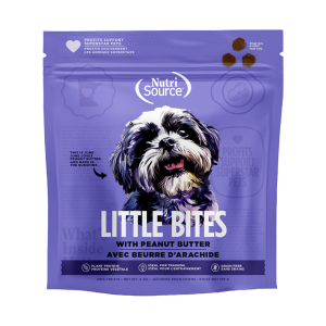 NUTRISOURCE LITTLE BITES WITH PEANUT BUTTER TREAT DOG 6 ONZ