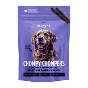 NUTRISOURCE ELEMENT CHOMPY CHOMPERS SALMON & TROUT TREAT 6 ONZ