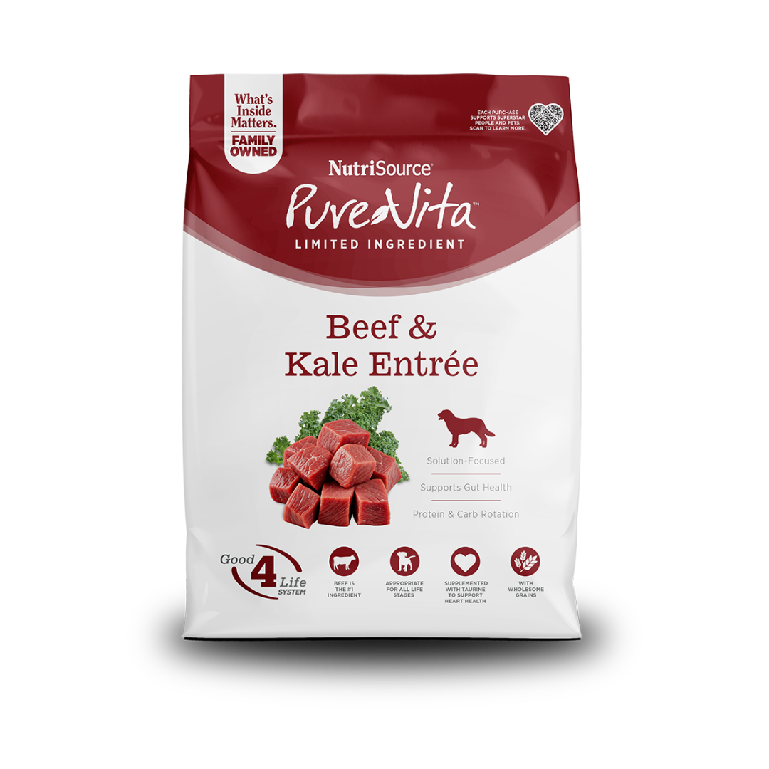 NUTRISOURCE PURE VITA BEEF & KALE DOG