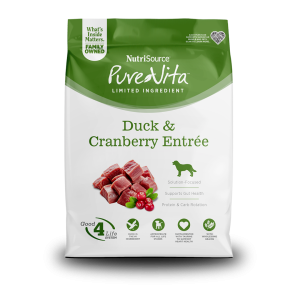 NUTRISOURCE PURE VITA DUCK & CRANBERRY DOG