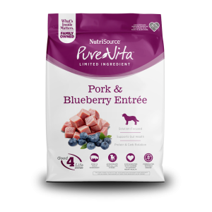 NUTRISOURCE  PURE VITA PORK & BLUEBERRY ENTRÉE GRAIN FREE DOG