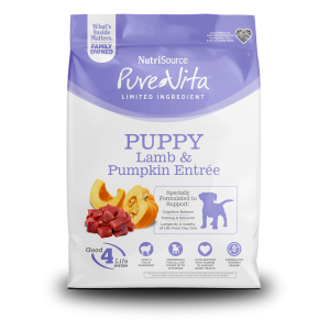 NUTRISOURCE PURE VITA PUPPY LAMB & PUMPKIN GRAIN FREE DOG